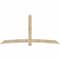 Ekena Millwork Bellingham Rough Sawn Timber Gable Bracket, Douglas Fir, 108"W x 54"H x 4"D x 6"F, 12/12 Pitch GBW108X54X0406BEL00RDF - alternate 1